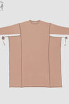BASERANGE 24 Autumn and Winter SHAW PUNICA Long Sleeve Tunic Portugal BAS-DRSPL-CH-AU24-ZHUANHEI Brick (Black)